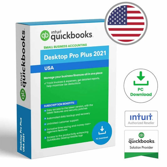 QuickBooks Desktop Pro 2021 for Windows Lifetime License | 1 User | No-Subscription